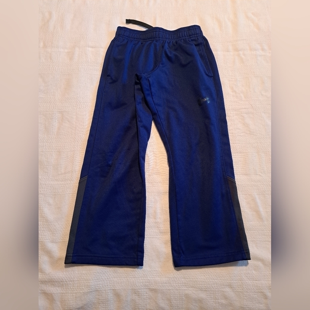 Under Armour boys size XS royal blue & gray jogging pants, guc